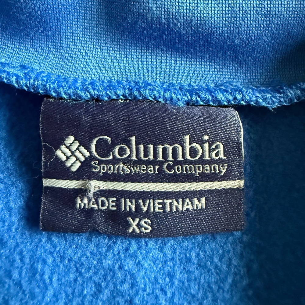 Columbia PFG Fishing Blue Quarter-Zip Pullover XS - Picture 9 of 10